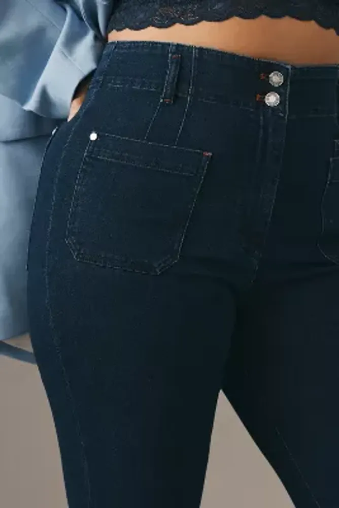 Maeve Junie High-Rise Slim-Leg Jeans