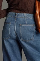 The Georgia Full-Length High-Rise Barrel Jeans by Pilcro