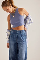 The Georgia Full-Length High-Rise Barrel Jeans by Pilcro