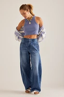 The Georgia Full-Length High-Rise Barrel Jeans by Pilcro