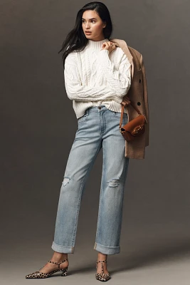 Pilcro Baggy Slim Boyfriend High-Rise Relaxed Jeans