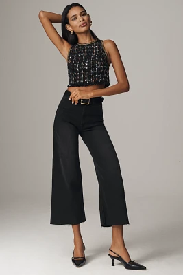 The Ettie High-Rise Crop Wide-Leg Jeans by Maeve