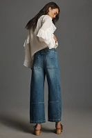 The Izzie Relaxed Pull-On Barrel Jeans by Pilcro