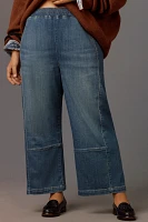 The Izzie Relaxed Pull-On Barrel Jeans by Pilcro