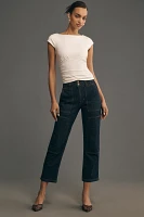 The Wanderer Mid-Rise Relaxed-Leg Jeans by Pilcro