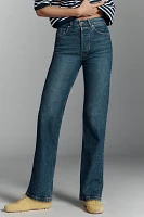 EB Denim High-Rise Straight-Leg Jeans