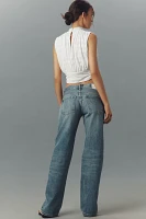 EB Denim Low-Rise Baggy Straight-Leg Jeans