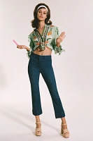 Pilcro Slim 70s High-Rise Crop Flare Jeans