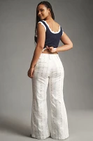 The Naomi High-Rise Flare Jeans by Maeve: Patterned Stripe Edition