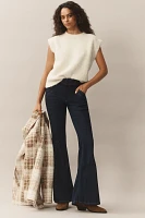 Pilcro Puddle Mid-Rise Flare Jeans