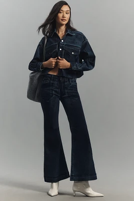 Pilcro Retro Flare Mid-Rise Jeans