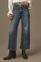 The Ettie High-Rise Cropped Jeans: Embroidered Hem Edition