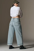 Pilcro Mason High-Rise Relaxed Gaucho Ankle Jeans