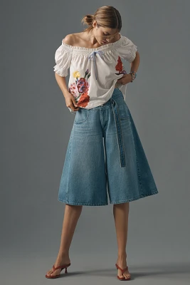 Pilcro High-Rise Culotte Jeans