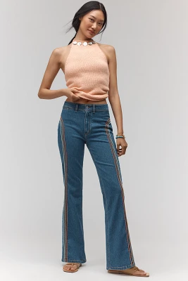 Pilcro Rainbow High-Rise Bootcut Jeans