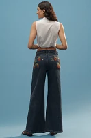 Pilcro High-Rise Wide-Leg Jeans