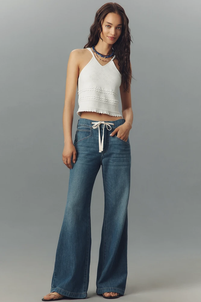 Pilcro High-Rise Pull-On Flare Jeans