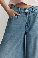Pilcro Mid-Rise Super-Wide-Leg Jeans