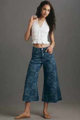 The Adi High-Rise Crop Relaxed Flare Jeans by Pilcro