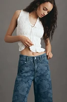 The Adi High-Rise Crop Relaxed Flare Jeans by Pilcro