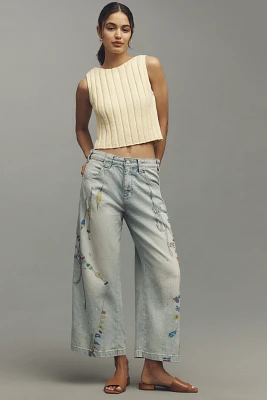 Pilcro High-Rise Crop Tapered Carpenter Jeans
