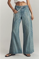 The Adi Mid-Rise Relaxed Flare Jeans by Pilcro: Pull-On Edition