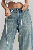 The Adi Mid-Rise Relaxed Flare Jeans by Pilcro: Pull-On Edition