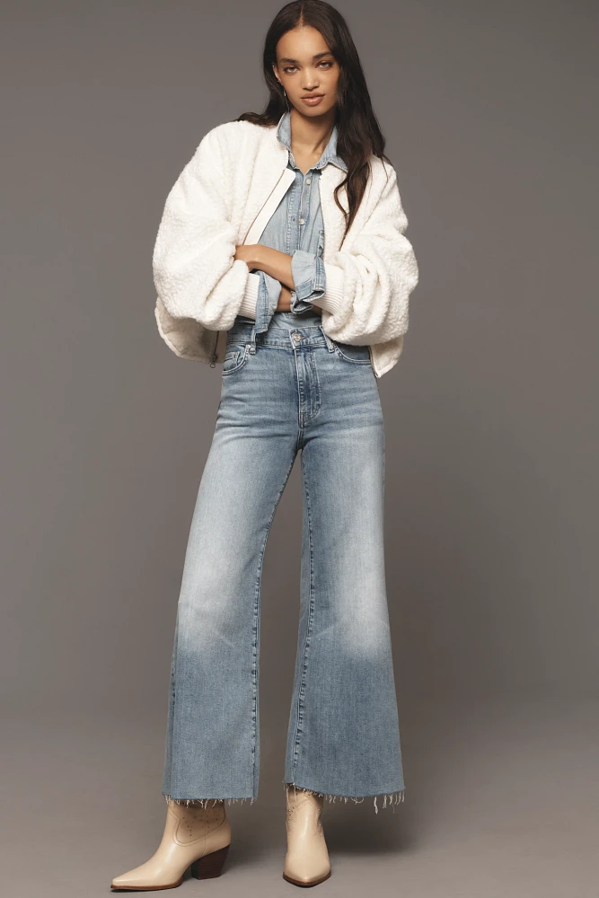 FRAME Le Palazzo High-Rise Crop Jeans