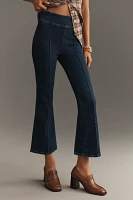 FRAME Jetset High-Rise Crop Mini Boot Pintuck Jeans