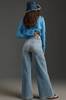 FRAME Modern Pocket High-Rise Wide-Leg Jeans