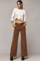 Frame Le Slim Corduroy High-Rise Palazzo Jeans