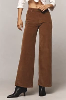 Frame Le Slim Corduroy High-Rise Palazzo Jeans