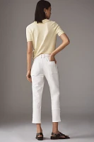 Maeve Slim Cuffed Crop Jeans