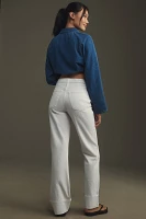 RE/DONE Loose Long Cuffed High-Rise Straight-Leg Jeans