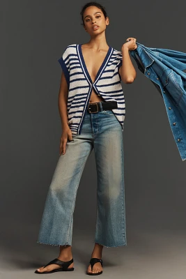 RE/DONE Crop High-Rise Wide-Leg Jeans