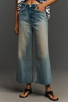 RE/DONE Crop High-Rise Wide-Leg Jeans