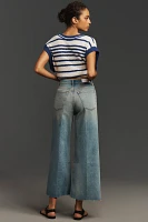 RE/DONE Crop High-Rise Wide-Leg Jeans