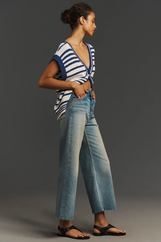 RE/DONE Crop High-Rise Wide-Leg Jeans