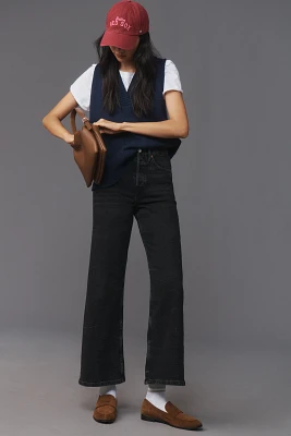 RE/DONE High-Rise Crop Wide-Leg Jeans