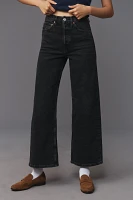 RE/DONE High-Rise Crop Wide-Leg Jeans