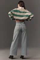 RE/DONE Mid-Rise Wide-Leg Cropped Jeans