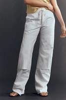 RE/DONE High-Rise Wide-Leg Drawstring Jeans
