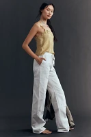 RE/DONE High-Rise Wide-Leg Drawstring Jeans