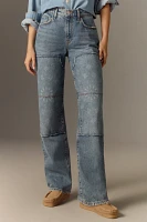 Triarchy Embellished Birkin High-Rise Straight-Leg Jeans