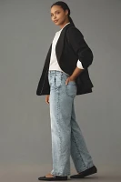 The Lonnie Cuffed High-Rise Crop Jeans by Pilcro