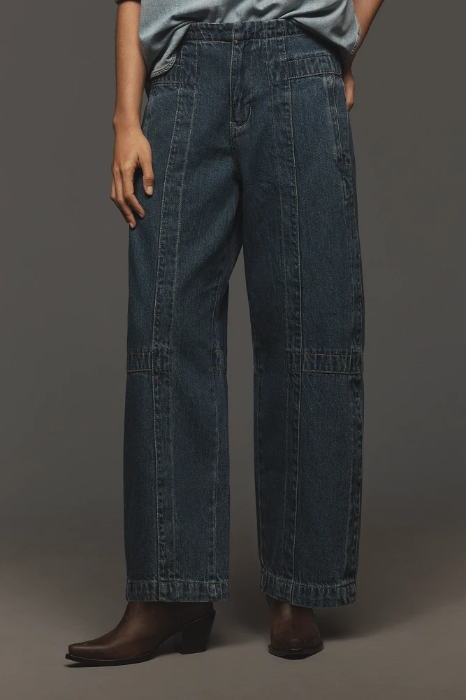 Pilcro Full Oversize Curve High-Rise Barrel Jeans