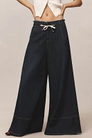 The Tenney Drawstring Wide-Leg Jeans by Pilcro