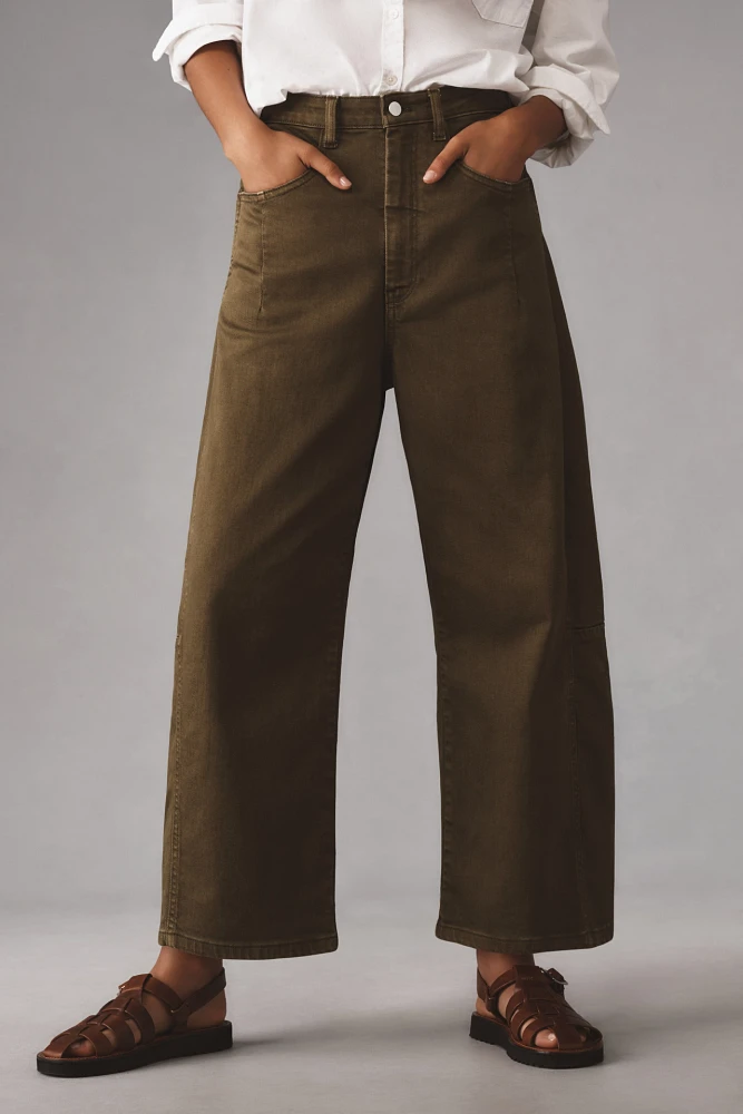 The Kenna Mid-Rise Heritage Barrel Jeans by Pilcro
