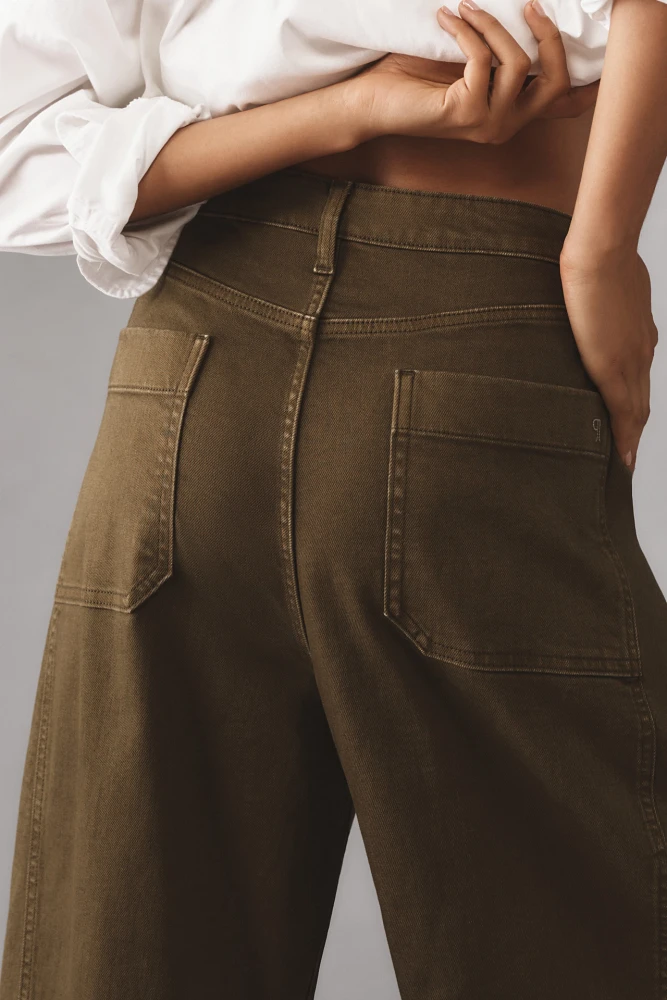 The Kenna Mid-Rise Heritage Barrel Jeans by Pilcro