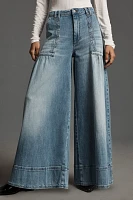 Pilcro High-Rise Wide-Leg Jeans